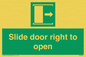 SA7245: Slide door right to open