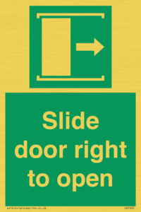 SA7245: Slide door right to open