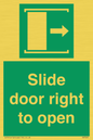 SA7245: Slide door right to open
