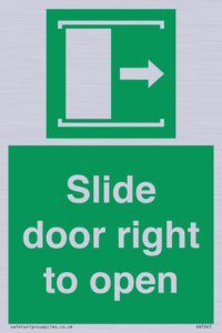 SA7245: Slide door right to open