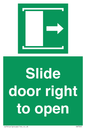 SA7245: Slide door right to open