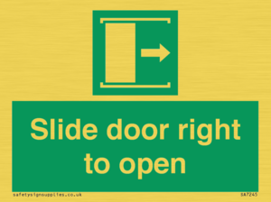 SA7245: Slide door right to open