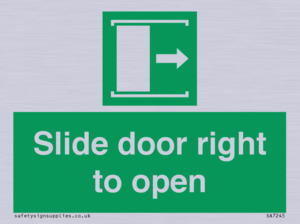 SA7245: Slide door right to open