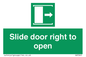 SA7245: Slide door right to open