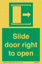 SA7245: Slide door right to open