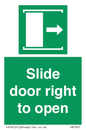 SA7245: Slide door right to open