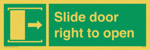SA7245: Slide door right to open