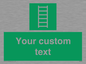 SA7285: Custom sign safe condition Escape ladder