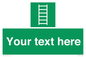 SA7285: Custom sign safe condition Escape ladder