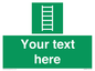 SA7285: Custom sign safe condition Escape ladder