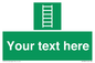 SA7285: Custom sign safe condition Escape ladder