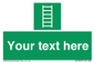 SA7285: Custom sign safe condition Escape ladder