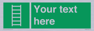SA7285: Custom sign safe condition Escape ladder