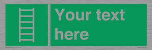 SA7285: Custom sign safe condition Escape ladder