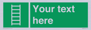 SA7285: Custom sign safe condition Escape ladder