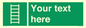 SA7285: Custom sign safe condition Escape ladder