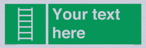SA7285: Custom sign safe condition Escape ladder
