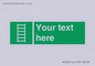 SA7285: Custom sign safe condition Escape ladder