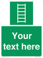 SA7285: Custom sign safe condition Escape ladder