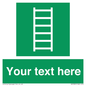 SA7285: Custom sign safe condition Escape ladder