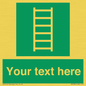 SA7285: Custom sign safe condition Escape ladder