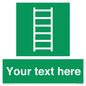 SA7285: Custom sign safe condition Escape ladder