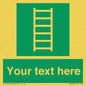 SA7285: Custom sign safe condition Escape ladder