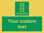 SA7286: Custom sign safe condition Embarkation ladder