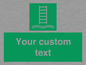 SA7286: Custom sign safe condition Embarkation ladder