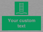 SA7286: Custom sign safe condition Embarkation ladder