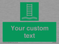 SA7286: Custom sign safe condition Embarkation ladder