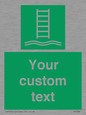 SA7286: Custom sign safe condition Embarkation ladder