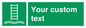 SA7286: Custom sign safe condition Embarkation ladder