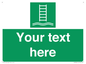 SA7286: Custom sign safe condition Embarkation ladder