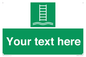 SA7286: Custom sign safe condition Embarkation ladder