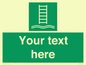 SA7286: Custom sign safe condition Embarkation ladder