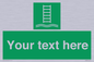 SA7286: Custom sign safe condition Embarkation ladder