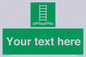 SA7286: Custom sign safe condition Embarkation ladder