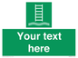 SA7286: Custom sign safe condition Embarkation ladder