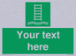 SA7286: Custom sign safe condition Embarkation ladder