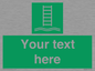 SA7286: Custom sign safe condition Embarkation ladder