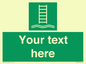 SA7286: Custom sign safe condition Embarkation ladder
