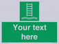 SA7286: Custom sign safe condition Embarkation ladder