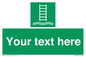 SA7286: Custom sign safe condition Embarkation ladder