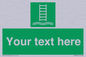 SA7286: Custom sign safe condition Embarkation ladder