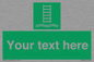 SA7286: Custom sign safe condition Embarkation ladder