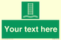 SA7286: Custom sign safe condition Embarkation ladder
