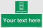 SA7286: Custom sign safe condition Embarkation ladder
