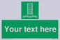 SA7286: Custom sign safe condition Embarkation ladder