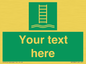 SA7286: Custom sign safe condition Embarkation ladder